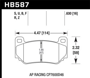 Audi A6 Brake Pads - Rear - Hawk Performance - HPS 5.0 - `02-`04 Audi A6 Brake Pads - Rear - Hawk Performance - HPS 5.0 - `02-`04